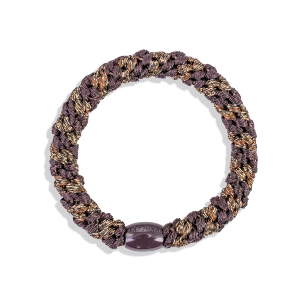 KKNEKKI® BROWN-COFFE GLITTER STRIPE